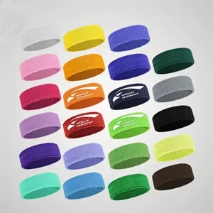 Custom Sweat-Wicking Sports Headband for Running and Yoga
