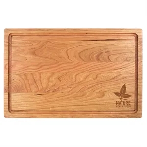 11" x 17" Cherry Cutting Board with Juice Groove