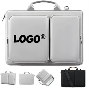 15.6" Shockproof Laptop Shoulder Bag Handle Pocket Strap