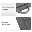 15.6" PU Leather Laptop Bag Handle Organizer Business Use | https://www.bestnamebadges.com