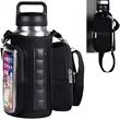 40oz Magnetic Water Bottle Holder Phone Pocket Strap | https://www.bestnamebadges.com