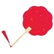 Eco Friendly Bamboo  Paper Fan | https://www.bestnamebadges.com