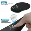 Ergonomic Mouse Pad With Wrist Support Anti Fatigue Design | https://www.bestnamebadges.com
