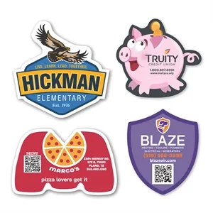 26 Sq Custom Corners Flat Flexible Magnet | https://www.bestnamebadges.com