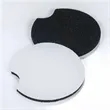 Custom Printed Neoprene White Car Cup Coaster | https://www.bestnamebadges.com