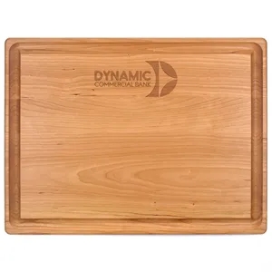 15" x 20" x 1 1/4" Cherry Rectangular Butcher Block