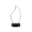 Odessy Flame VividPrint™ Award on Alberton Base - Black | https://www.bestnamebadges.com
