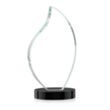 Odessy Flame VividPrint™ Award on Alberton Base - Black | https://www.bestnamebadges.com