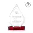 Hawthorne Award on Alberton Base - Red | https://www.bestnamebadges.com
