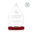 Hawthorne Award on Alberton Base - Red | https://www.bestnamebadges.com
