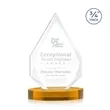 Hawthorne Award on Alberton Base - Amber | https://www.bestnamebadges.com