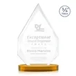 Hawthorne Award on Alberton Base - Amber | https://www.bestnamebadges.com