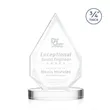 Hawthorne Award on Alberton Base - Clear | https://www.bestnamebadges.com
