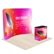 10 Ft Trade Show Display Kit - Curved Back Wall | https://www.bestnamebadges.com