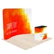 10 Ft Trade Show Display Kit - Curved Back Wall | https://www.bestnamebadges.com