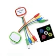 3-in-1 Charger Cable with Customized Logo LED Light | https://www.bestnamebadges.com