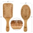 Natural Bamboo Paddle Detangling Hairbrush | https://www.bestnamebadges.com