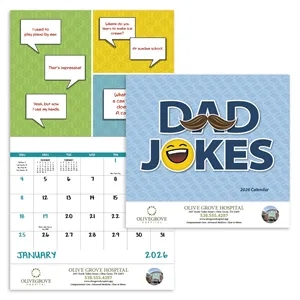Good Value™ Dad Jokes - Stapled Calendar | https://www.bestnamebadges.com