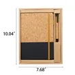 Eco Friendly Cork Notebook And Pen Set With Custom Logo | https://www.bestnamebadges.com