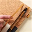 Eco Friendly Cork Notebook And Pen Set With Custom Logo | https://www.bestnamebadges.com