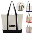 Large Capacity Customizable Tote Bag With Zipper Pocket | https://www.bestnamebadges.com
