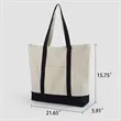 Large Capacity Customizable Tote Bag With Zipper Pocket | https://www.bestnamebadges.com