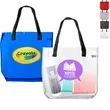Classic Transparent Beach Tote Bag w/ Handles | https://www.bestnamebadges.com