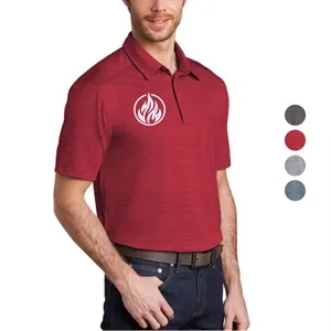 Port Authority Stretch Heather Polo | https://www.bestnamebadges.com