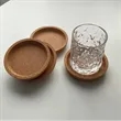 Eco Friendly Cork Coaster With Custom Logo | https://www.bestnamebadges.com
