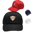 5 Panel Polyester Baseball Caps with Velcro Closure | https://www.bestnamebadges.com