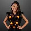 LED Hocus Pocus Pumpkins Beads with Medallion | https://www.bestnamebadges.com