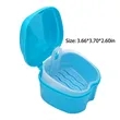 Dental Denture Case Strainer Cleaner Box | https://www.bestnamebadges.com