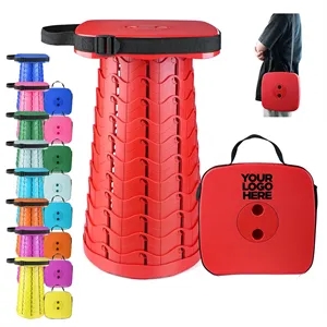 Square Folding Telescopic Stool Strong Load-Bearing Capacity