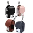 Leather Golf Ball Pouch Mini Pocket Storage Bag | https://www.bestnamebadges.com