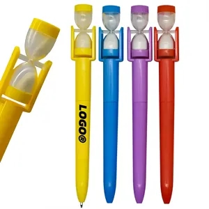 Creative Hourglass Timer Ballpoint Pen For Promotion
