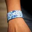 Custom Full Color 1" Neoprene Wristbands | https://www.bestnamebadges.com