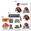 2" x 3" Custom Tear & Share Temporary Tattoo Sheet   | https://www.bestnamebadges.com