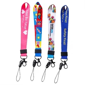 Custom Full Color Short Lanyards | https://www.bestnamebadges.com
