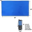 Quick Dry Sand-Free Microfiber Towel with Travel Pouch | https://www.bestnamebadges.com