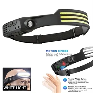 Waterproof Super Bright Intelligent Sensor Head Torch