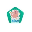 Pentagonal Custom Buttons | https://www.bestnamebadges.com