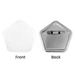 Pentagonal Custom Buttons | https://www.bestnamebadges.com