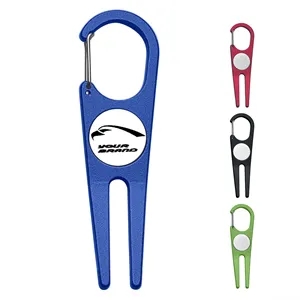 Metal Golf Divot Repair Tool Portable Green Fork