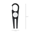 Metal Golf Divot Repair Tool Portable Green Fork | https://www.bestnamebadges.com