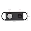 2 In 1 Cigar Cutter Dual Blade V-Cut And Regular Circle | https://www.bestnamebadges.com