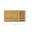 2 In 1 Bamboo Wireless Charger Storage Tray Desk Organizer | https://www.bestnamebadges.com