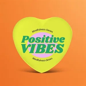 Heart-shaped Custom Button | https://www.bestnamebadges.com