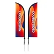 9' Feather Flag Kit- Double Sided W/Spike Base | https://www.bestnamebadges.com