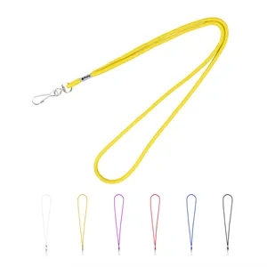 1/5" Nylon Colorful Rope Lanyards Cord W/ Swivel J Hook