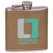 Leather Stainless Steel Flask | https://www.bestnamebadges.com